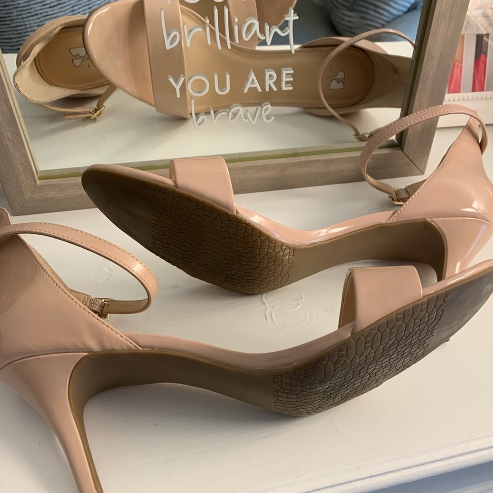 BP. Blush Patent Open Toe Dress Sandal - Picture 5 of 5